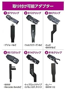 Amazon | ZACJAPAN 輸入車用マルチクリップ雪用ワイパー スノー